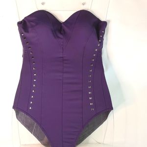 Calvin Klein Studded Violet Bathing Suit